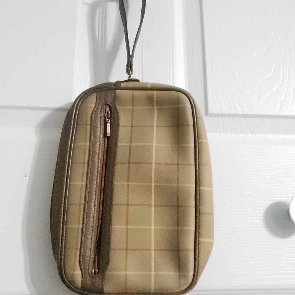 BURBERRY VINTAGE AUTH. BROWN POUCH WALLET - Picture 16 of 16